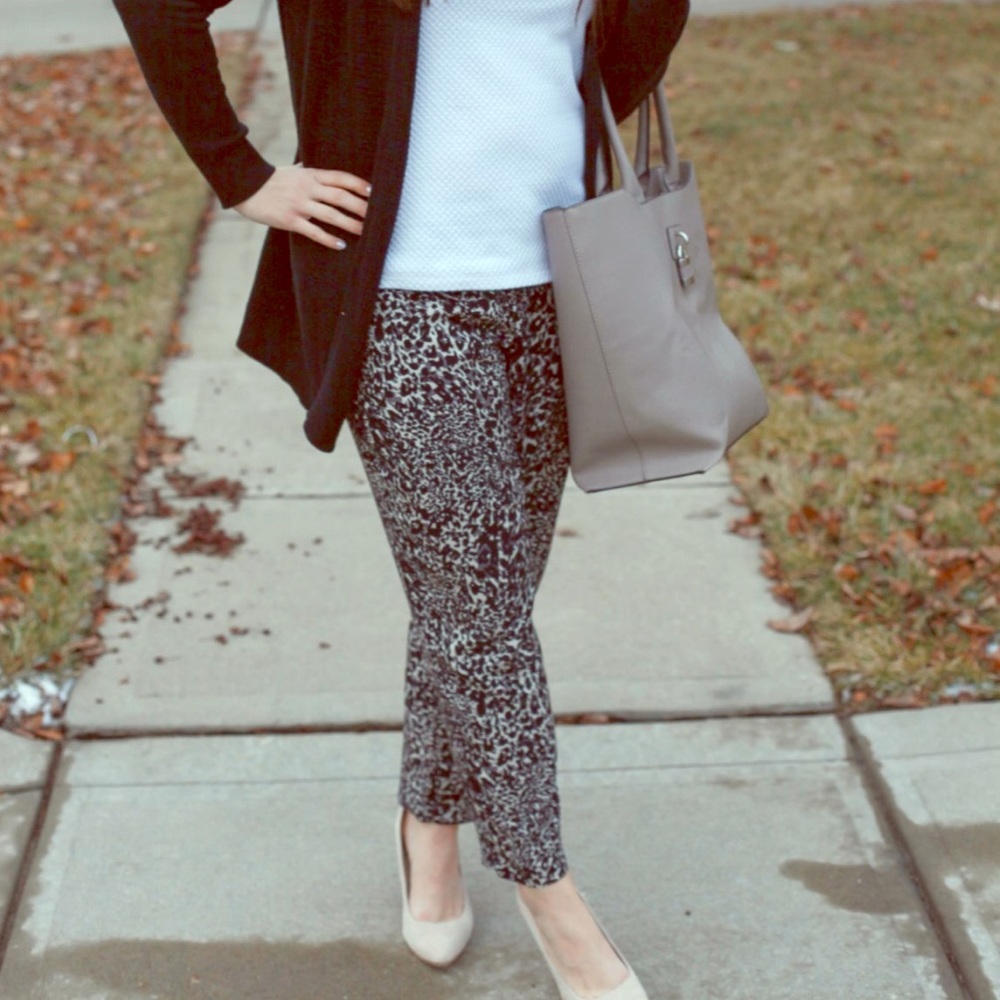 Animal print pants
